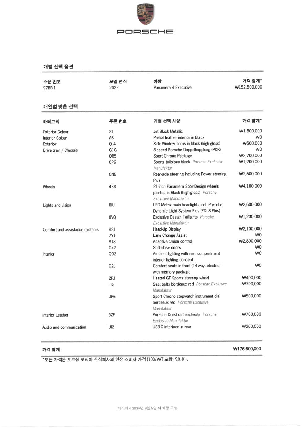 Porsche 파나메라 (971)2.9 4 Executive - 12